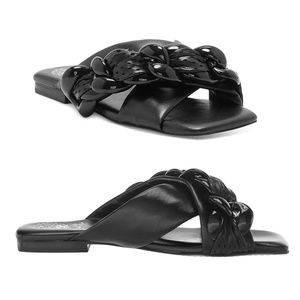 Vince Camuto - Azori Sandals | Size 9 | Black | New Without Box | Flat Heels